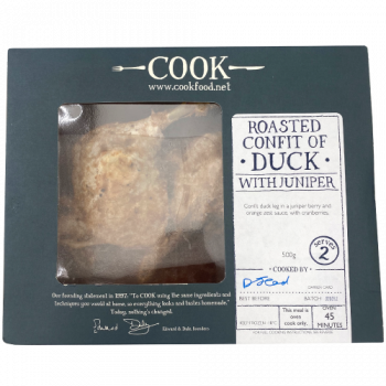 Cook Roasted Confit of Duck with Juniper Serves 2 500g 