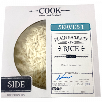 Cook Plain Basmati Rice Vegan Serves 1 160g 