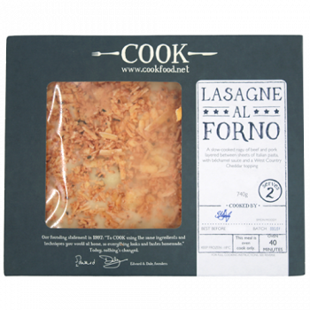 Cook Lasagne Al Forno Serves 2 740g 