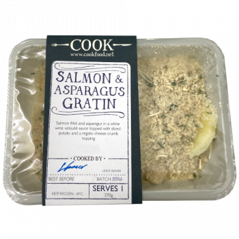 Cook Salmon & Asparagus Gratin Serves 1 370g 