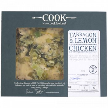 Cook Tarragon & Lemon Chicken Serves 2 500g 