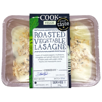 Cook Veggie Roasted Vegetable Lasagne Serves 1 350g 
