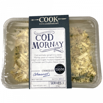 Cook Cod Mornay Serves 1 320g 