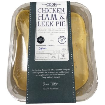 Cook Chicken, Ham & Leek Pie Serves 4 1100g 