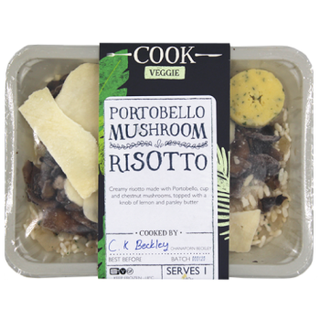 Cook Veggie Portobello Mushroom Risotto Serves 1 340g 