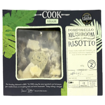 Cook Veggie Portobello Mushroom Risotto Serves 2 680g 