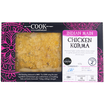 Cook Indian Main Chicken Korma Serves 2 620g 
