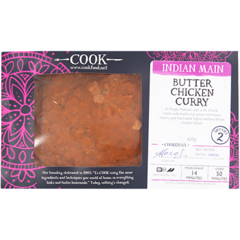 Cook Indian Main Butter Chicken Curry Serves 2 620g 