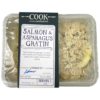 Cook Salmon & Asparagus Gratin Serves 1 370g 