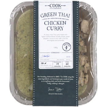 Cook Green Thai Chicken Curry Serves 4 1080g 