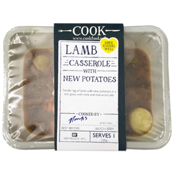 Cook Lamb Casserole with New Potatoes Serves 1 330g 