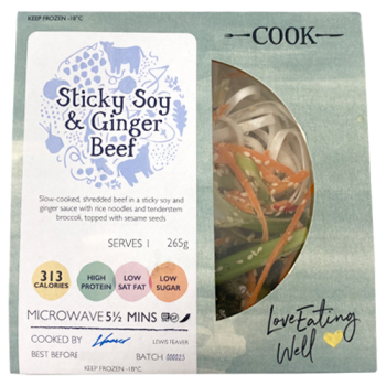 Cook Sticky Soy & Ginger Beef Serves 1 265g 
