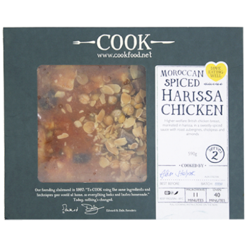 Cook Moroccan Spiced Harissa Chicken Serves 2 590g 