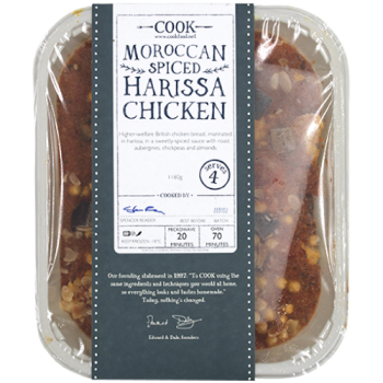 Cook Moroccan Spiced Harissa Chicken Serves 4 1180g 