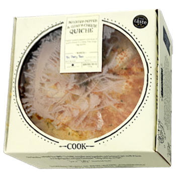 Cook Roasted Pepper & Goats Cheese Quiche Serves 10-12 1250g 