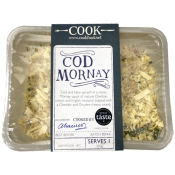 Cook Cod Mornay Serves 1 320g 