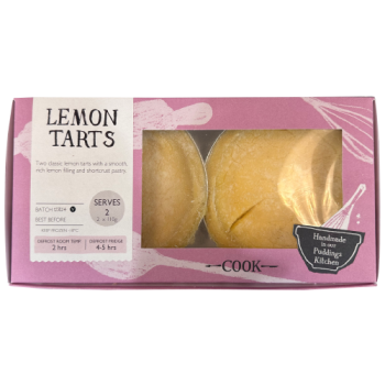 Cook Lemon Tarts 2 x 100g 