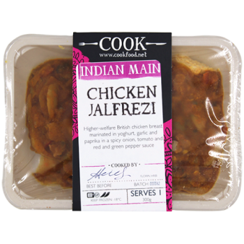 Cook Indian Main Chicken Jalfrezi Serves 1 300g 