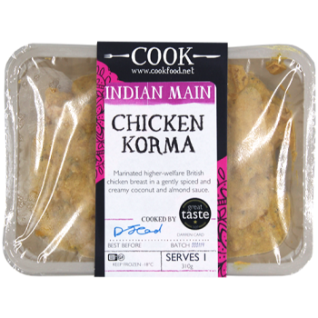 Cook Indian Main Chicken Korma Serves 1 310g 