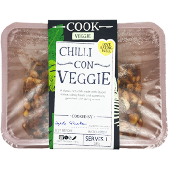 Cook Veggie Chilli Con Veggie Serves 1 285g 