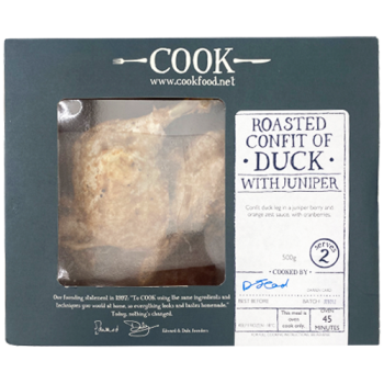 Cook Roasted Confit of Duck with Juniper Serves 2 500g 