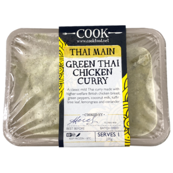 Cook Thai Main Green Thai Chicken Curry Serves 1 270g 