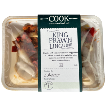 Cook King Prawn Linguine Serves 1 350g 