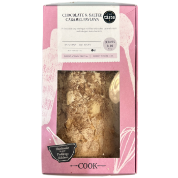 Cook Chocolate & Salted Caramel Pavlova Serves 8-10 800g 
