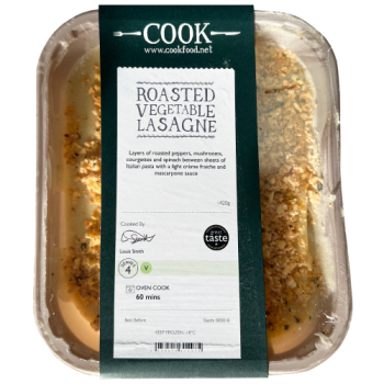 Cook Roasted Vegetable Lasagne Serves 4 1420g 
