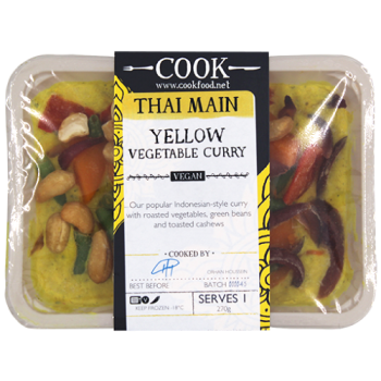Cook Thai Main Yellow Vegetable Curry Serves 1 270g 