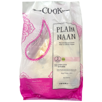 Cook Plain Naan 2pk 