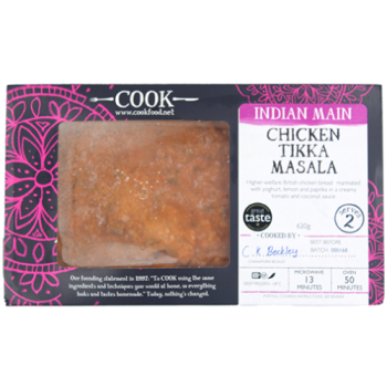 Cook Indian Main Chicken Tikka Masala Serves 2 620g 