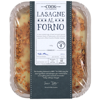 Cook Lasagne Al Forno Serves 4 1480g 