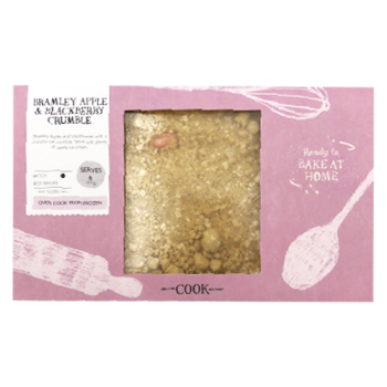 Cook Bramley Apple & Blackberry Crumble Serves 6 1070g 