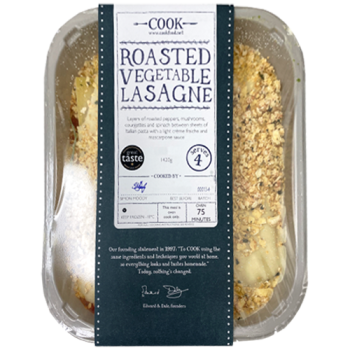 Cook Roasted Vegetable Lasagne Serves 4 1420g 