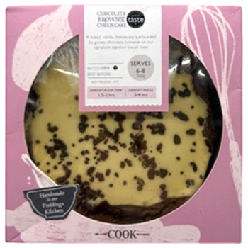Cook Chocolate Brownie Cheesecake Serves 6-9 500g 