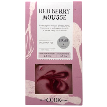 Cook Red Berry Mousse Serves 2 2 x 80g 