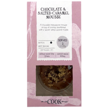 Cook Chocolate & Salted Caramel Mousse 2 x 85g 