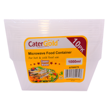 Cater Gold Microwave Food Containers 10pk 