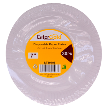 Cater Gold Disposable Paper Plates 30pk 