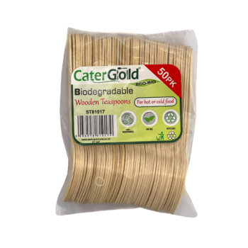 Catergold Wooden Teaspoons 50pk 