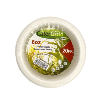 Catergold 6oz Compostable Sugarcane Bowls 20pk 