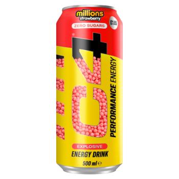 C4 Millions Strawberry Zero Sugars Explosive Performance Energy Drink 500ml