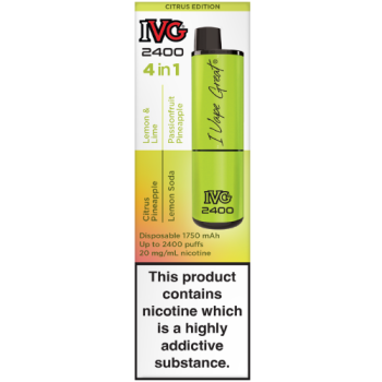 IVG 2400 Disposable Vape 4 in 1 Citrus Edition