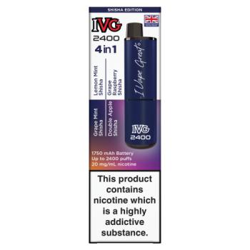 IVG 2400 4 in 1 Shisha Edition Nicotine 20 mg/ml