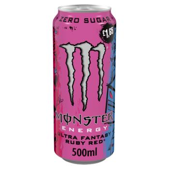Monster Energy Drink Ultra Fantasy Ruby Red Zero Sugar 500ml PM £1.65