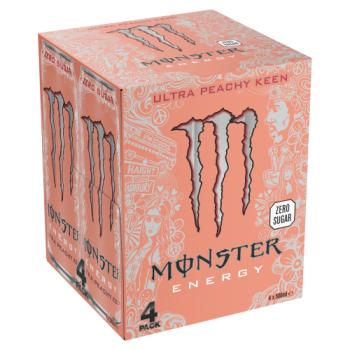 Monster Energy Ultra Peachy Keen 4 x 500ml