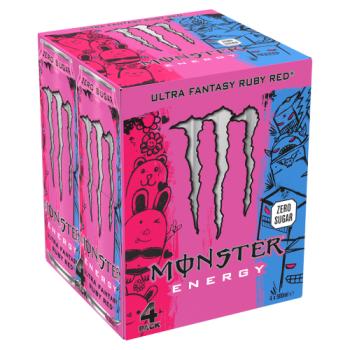 Monster Energy Ultra Fantasy Ruby Red 4 x 500 ml