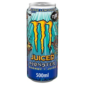 Monster Energy Drink Aussie Style Lemonade 500ml PM £1.85 Can 