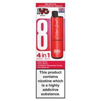 IVG 2400 4 Flavours in 1 Device Red Edition